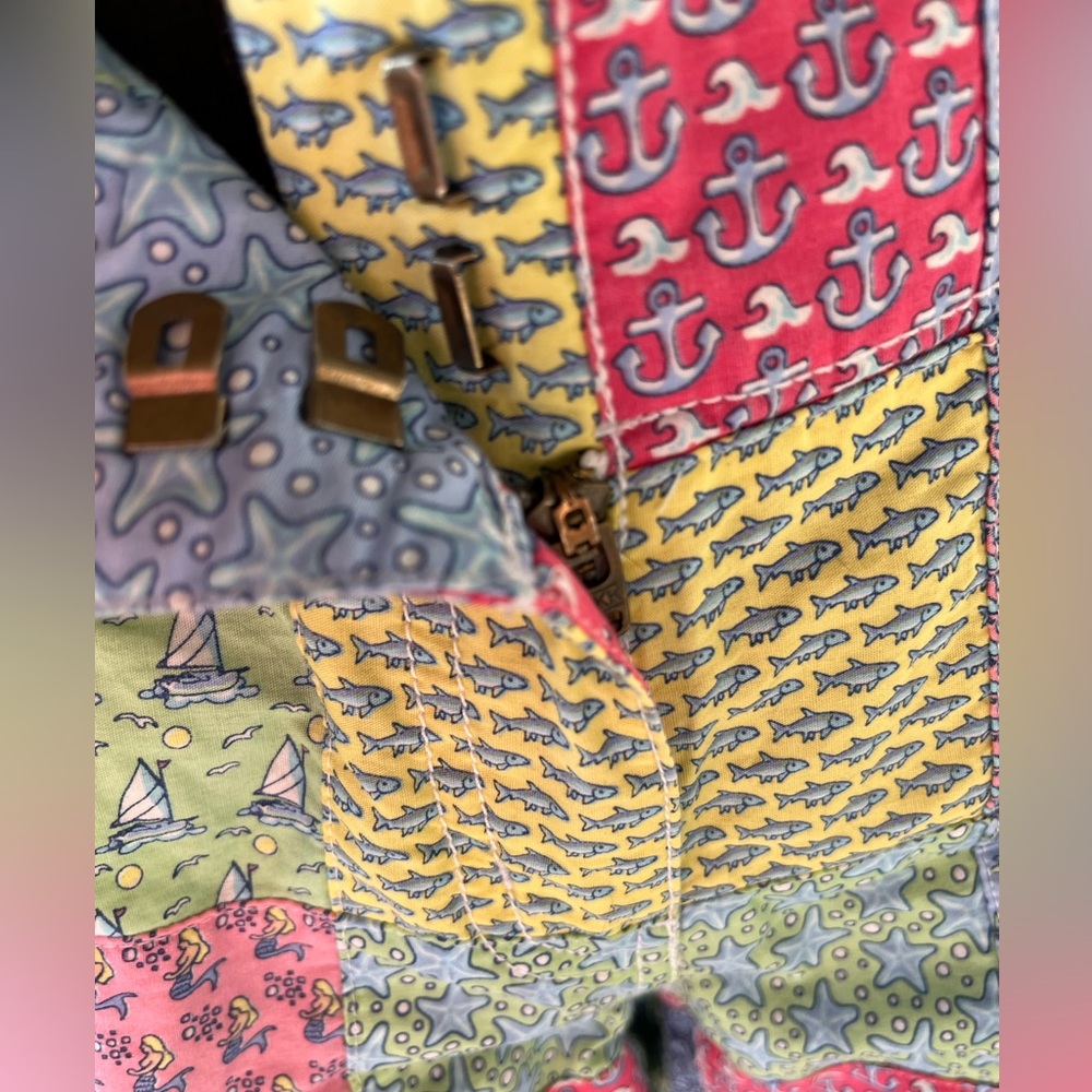Vineyard Vines Patchwork Cotton Nautical Beach Pr… - image 3